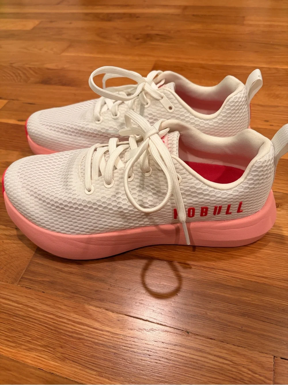 NOBULL Runner — White/Pink Sneakers, Women’s Size 9